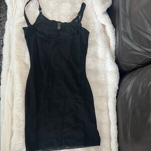 SKIMS Black Slip Shapewear Dress